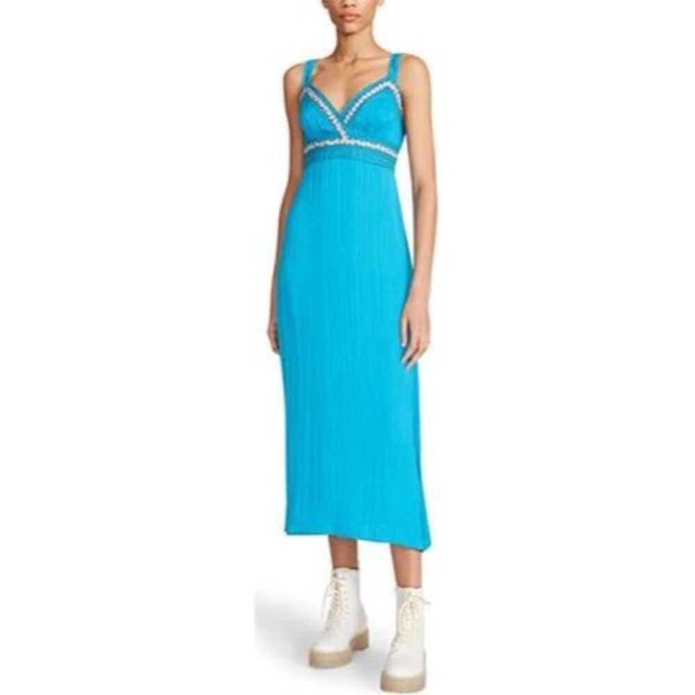 Betsy Johnson Blue Sleeveless Dress